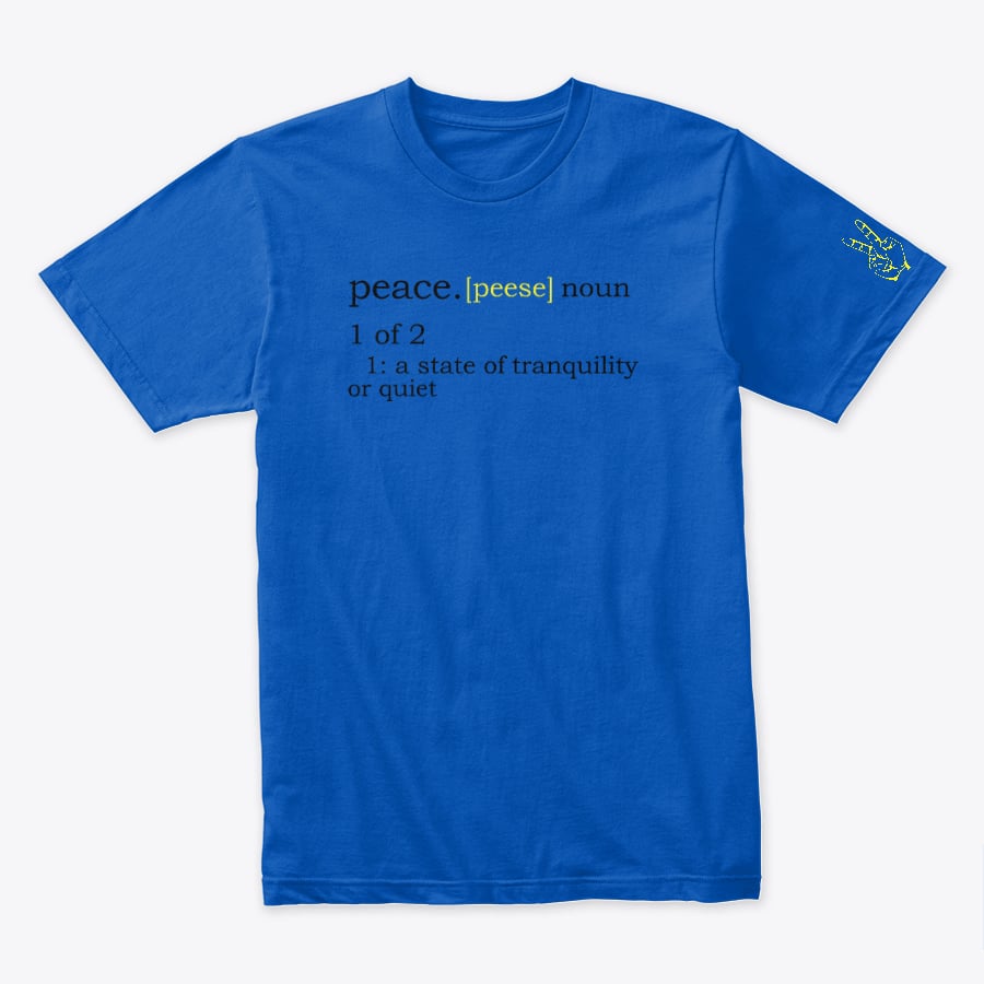 トップス solitude studios peaceful t-shirt 25ss Peaceful World T-shirt Youth Size | Creative.Vidz Apparel